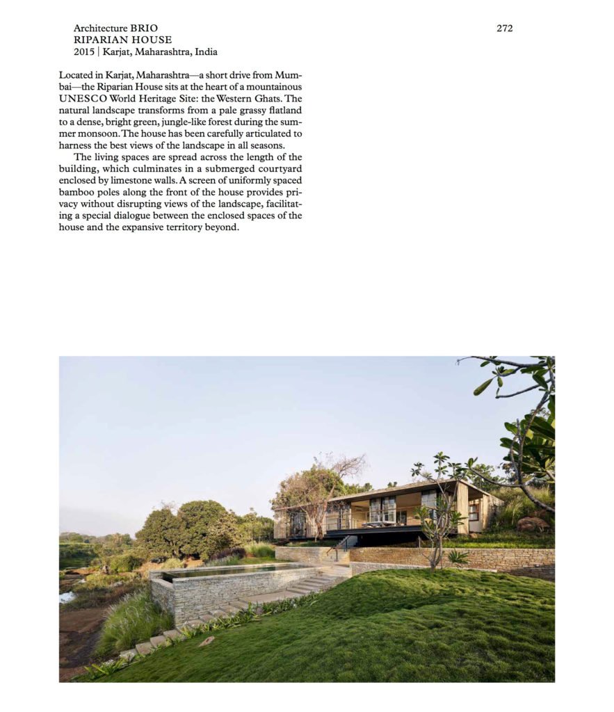Riparian House page from Elemental Living