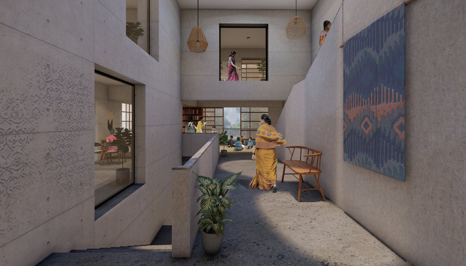 Design and Community Centre SHARE Interior Courtyard