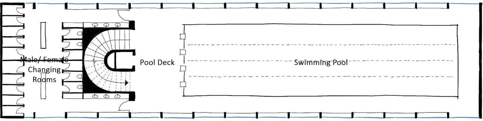 aquatic centre floor plan