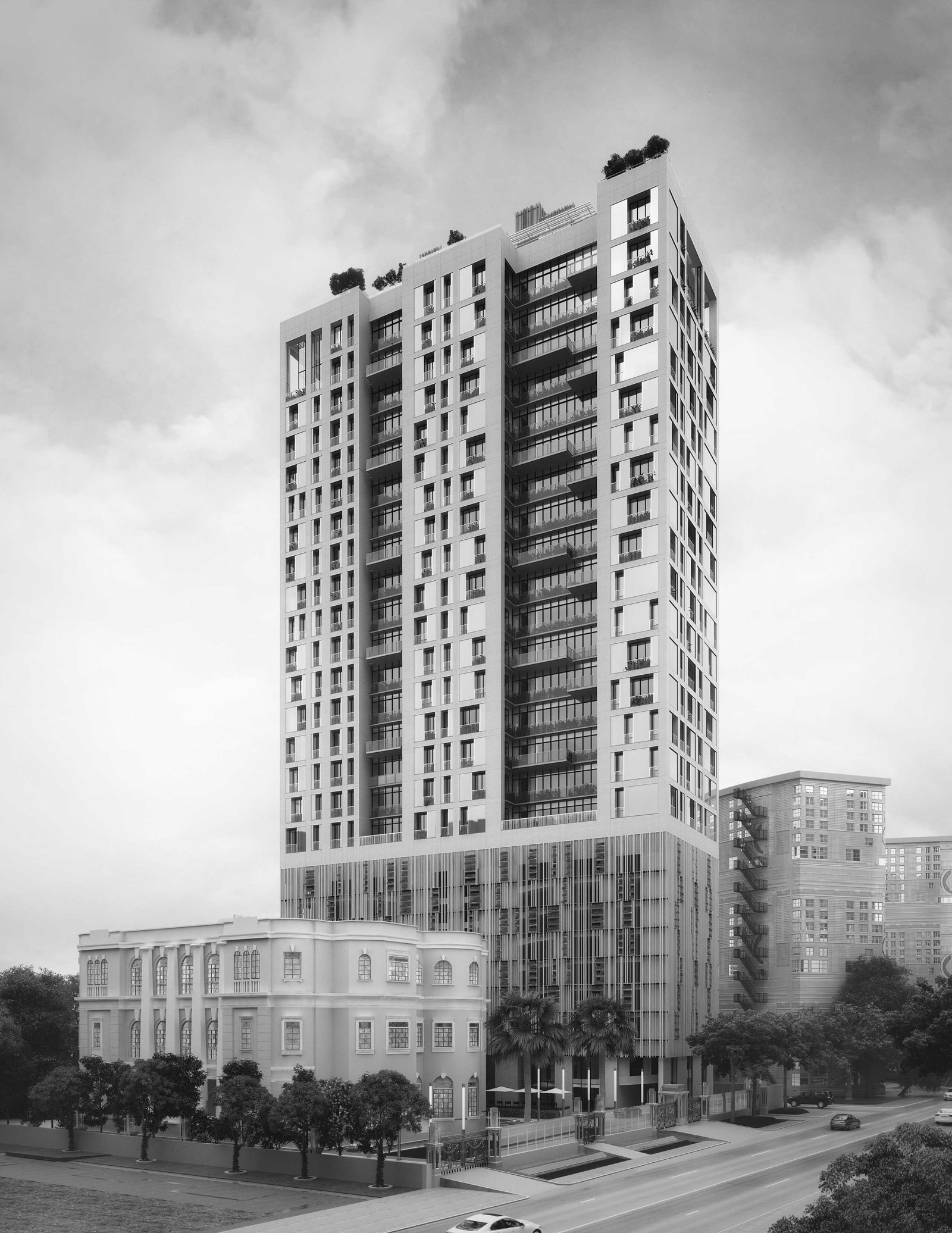 camac street residential tower apartments