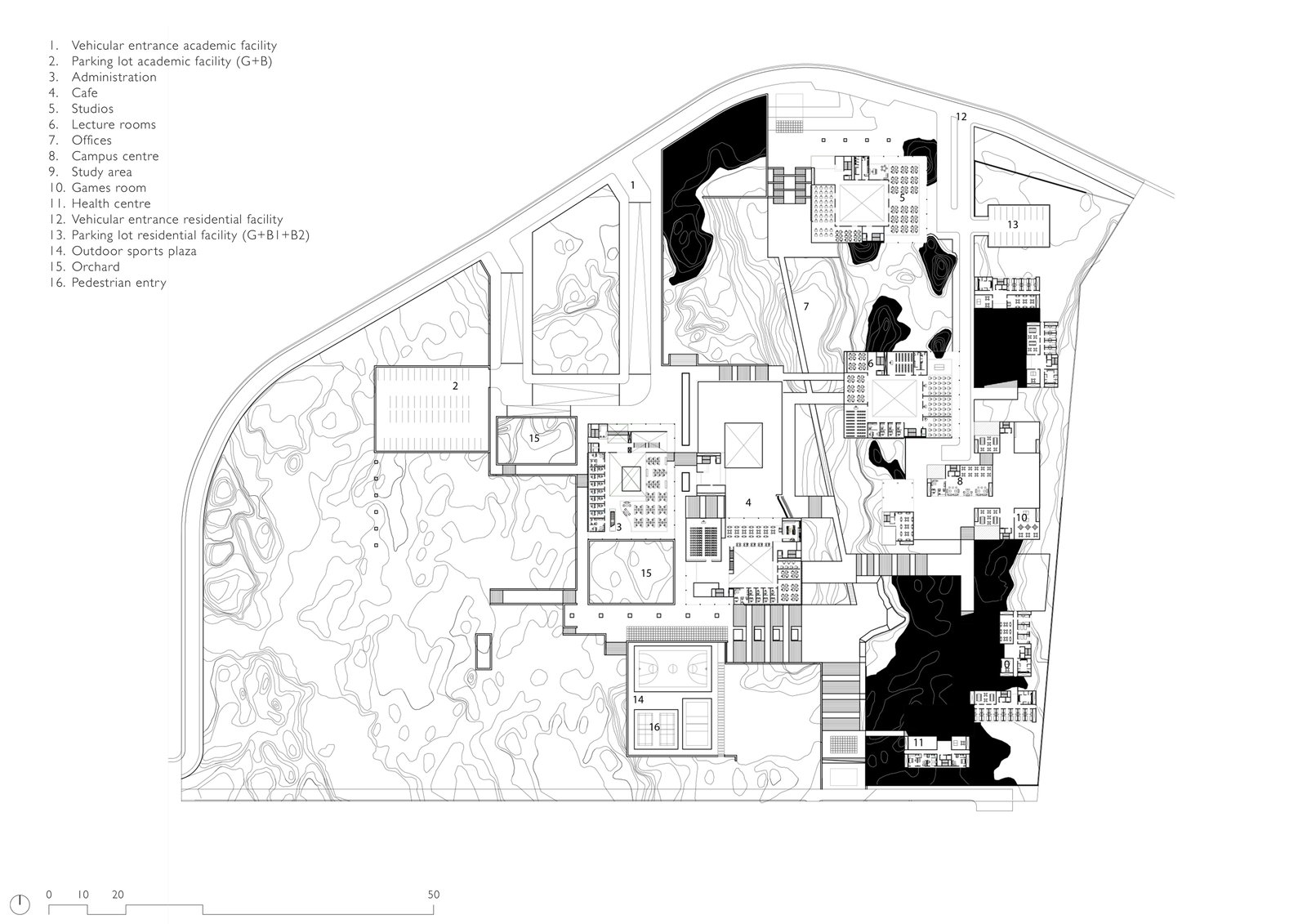 Masterplan of SPA Delhi