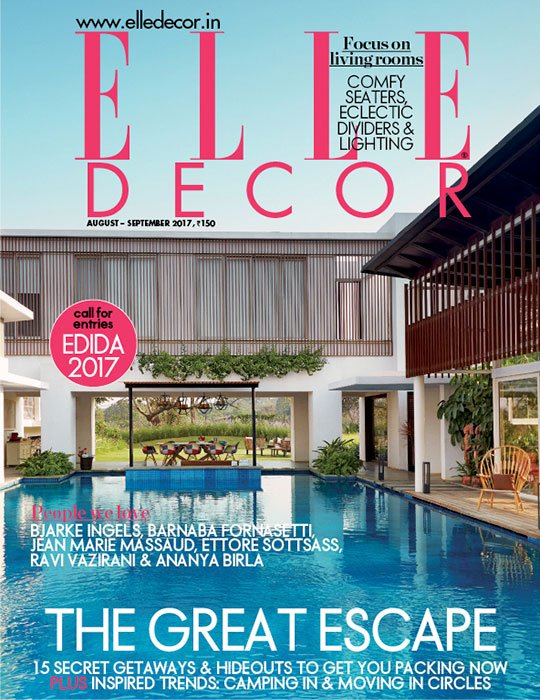 Elle Decor Magazine India Tala Treehouse villa cover